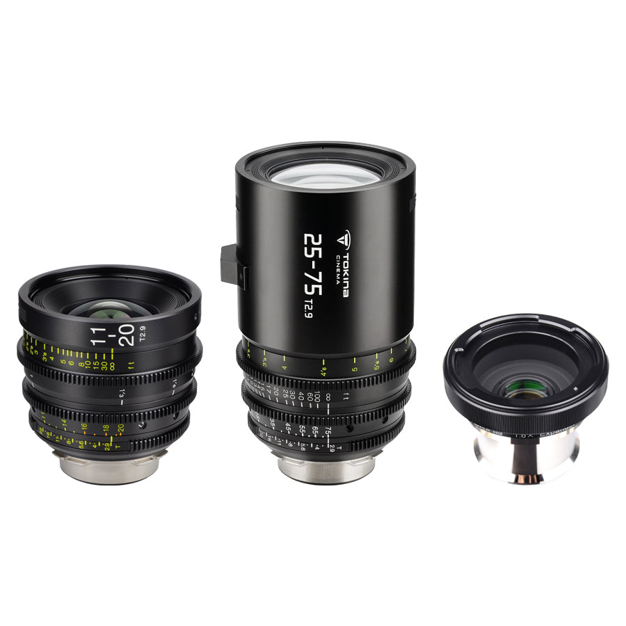 11-20mm + 25-75mm 2-Lens Zoom Kit with 1.6x Expander - Tokina Cinema USA