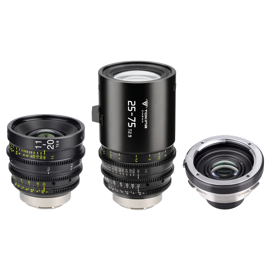11-20mm + 25-75mm 2-Lens Zoom Kit with 1.6x Expander - Tokina Cinema USA